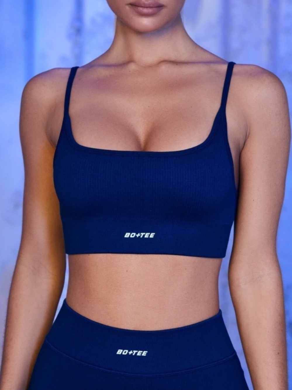 BO+TEE Optimum Sports Bra - Blue